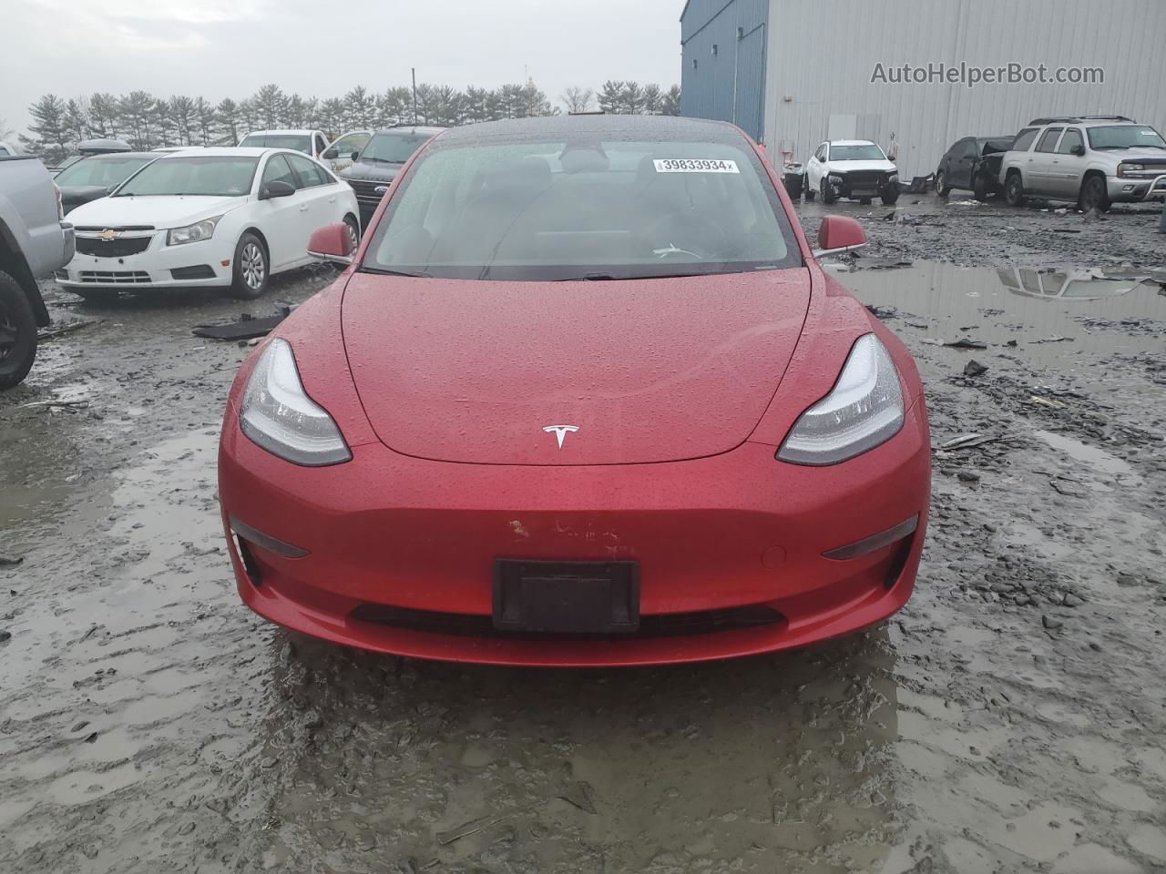 2020 Tesla Model 3  Красный vin: 5YJ3E1EA5LF606583