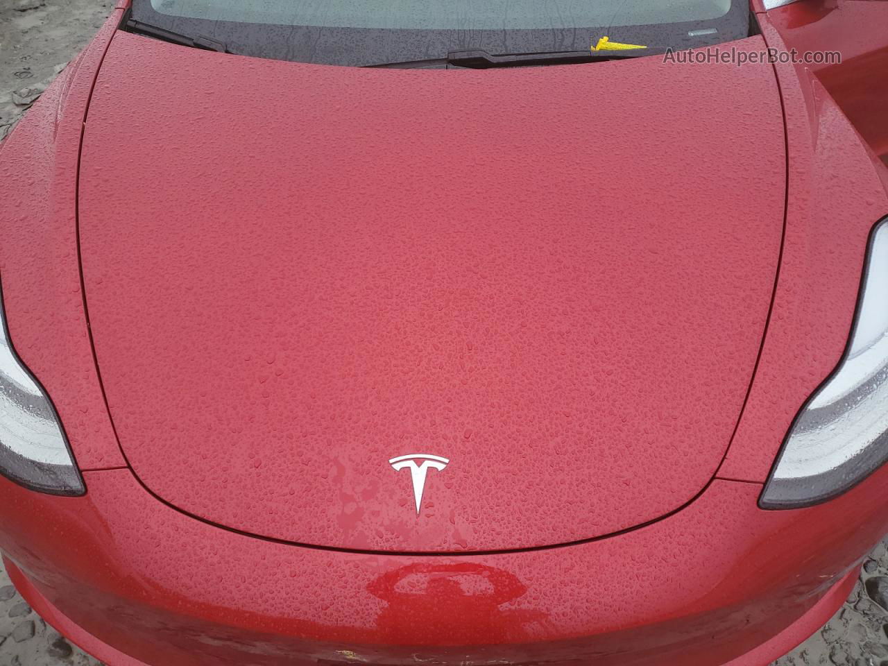 2020 Tesla Model 3  Красный vin: 5YJ3E1EA5LF606583