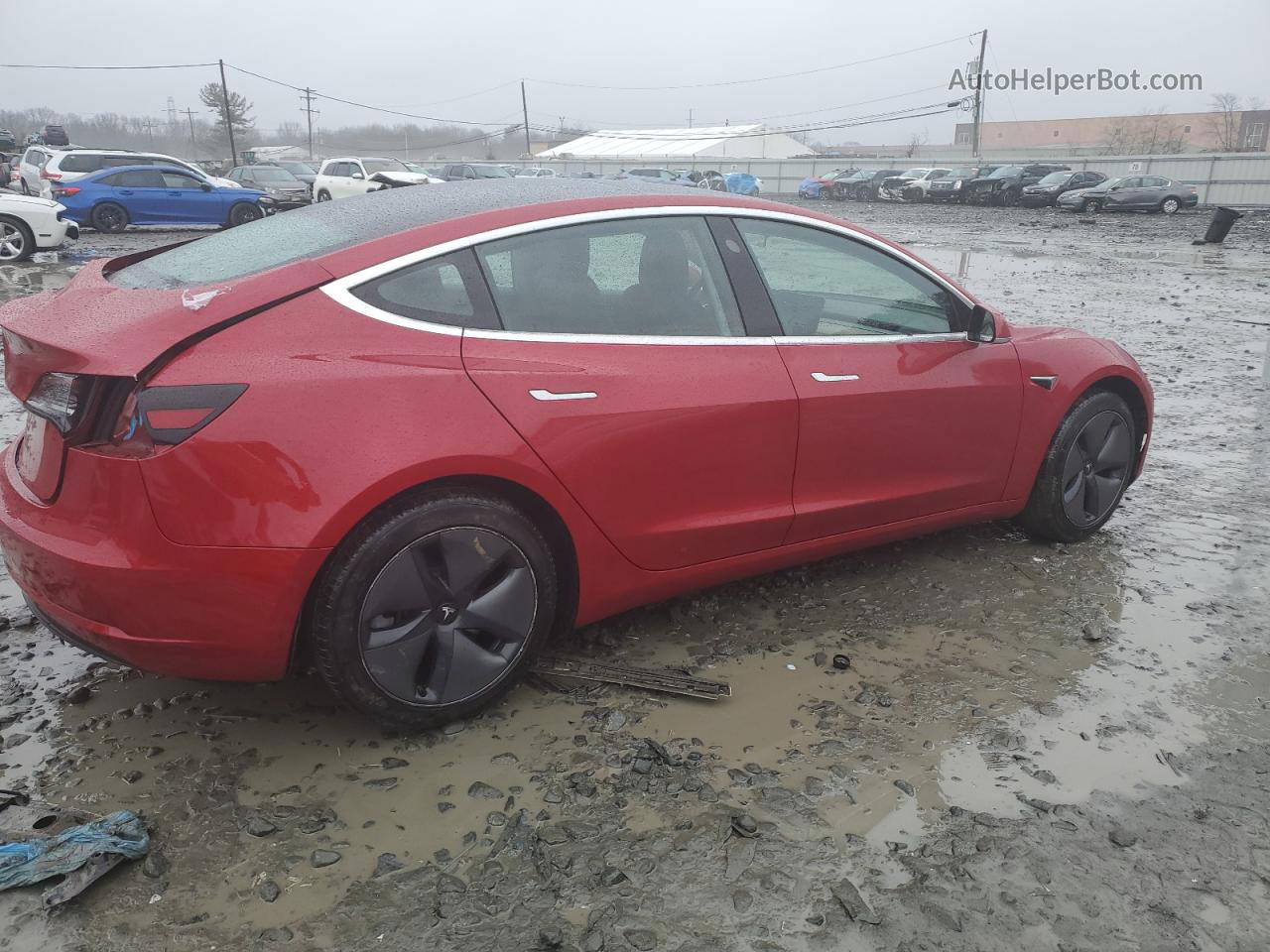 2020 Tesla Model 3  Красный vin: 5YJ3E1EA5LF606583