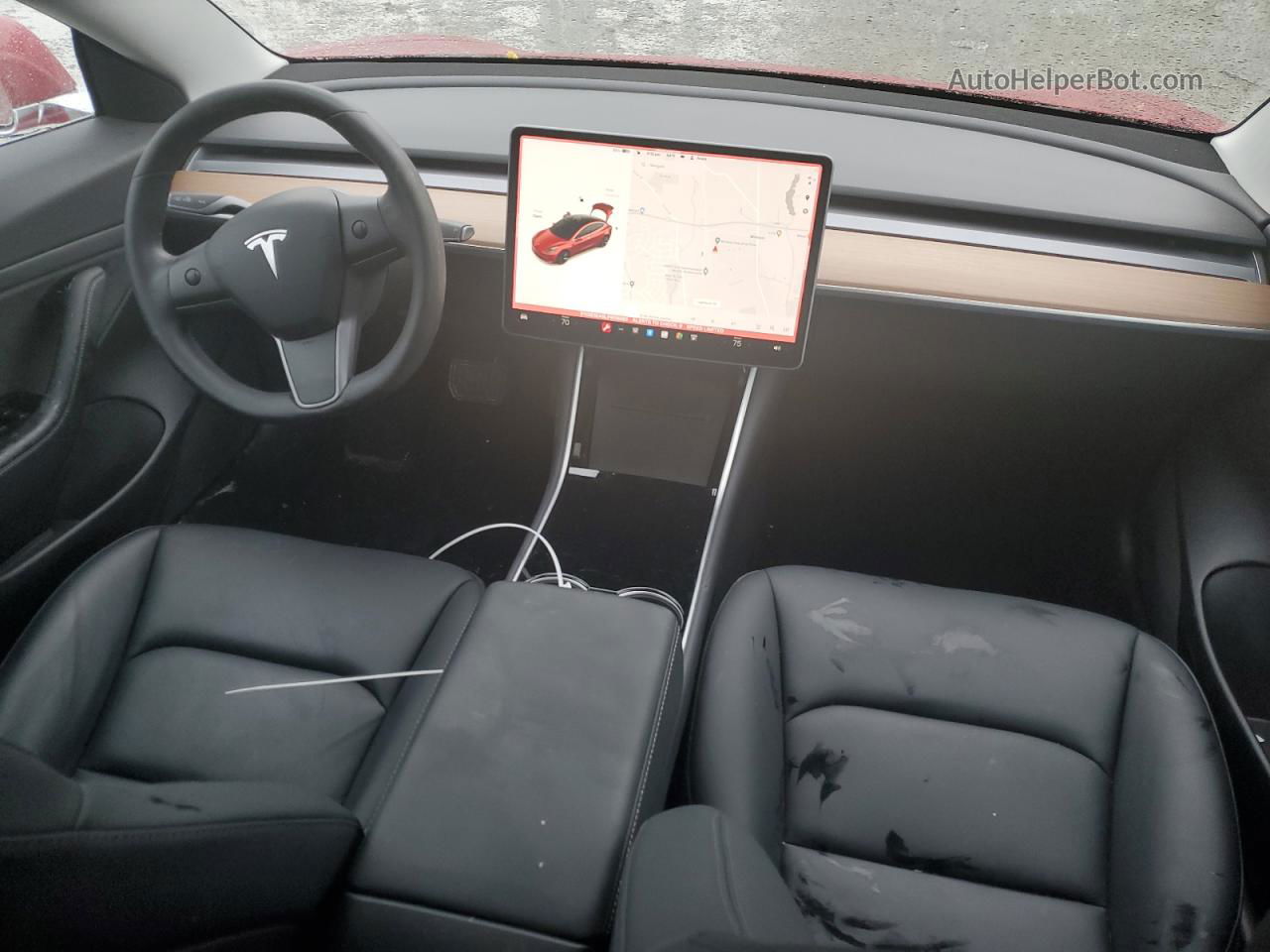 2020 Tesla Model 3  Red vin: 5YJ3E1EA5LF606583