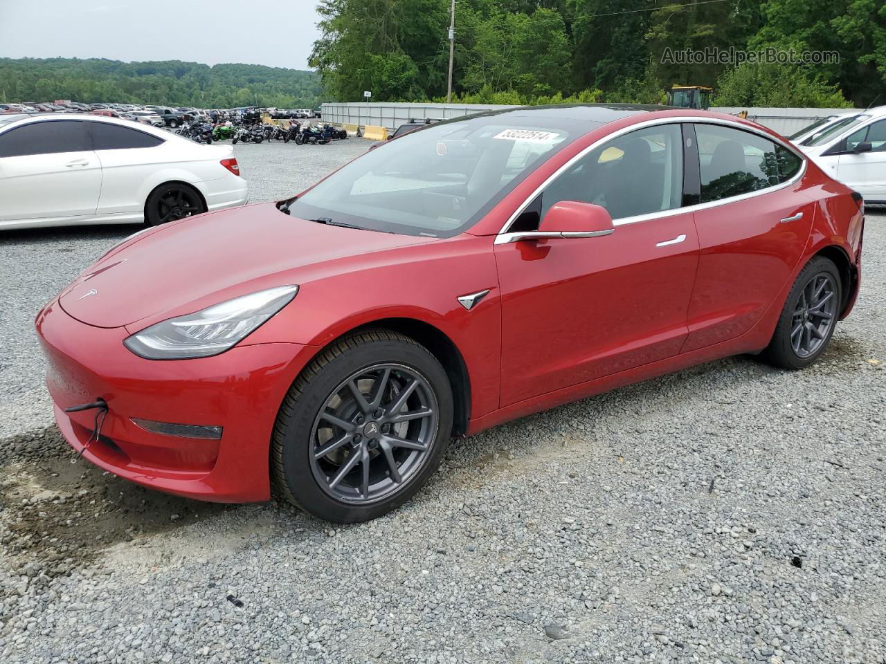 2020 Tesla Model 3  Red vin: 5YJ3E1EA5LF611654