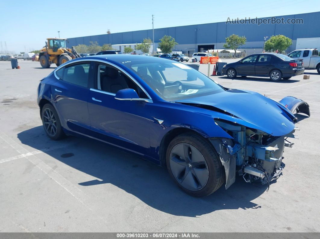 2020 Tesla Model 3 Standard Range Plus Rear-wheel Drive/standard Range Rear-wheel Drive Blue vin: 5YJ3E1EA5LF613369