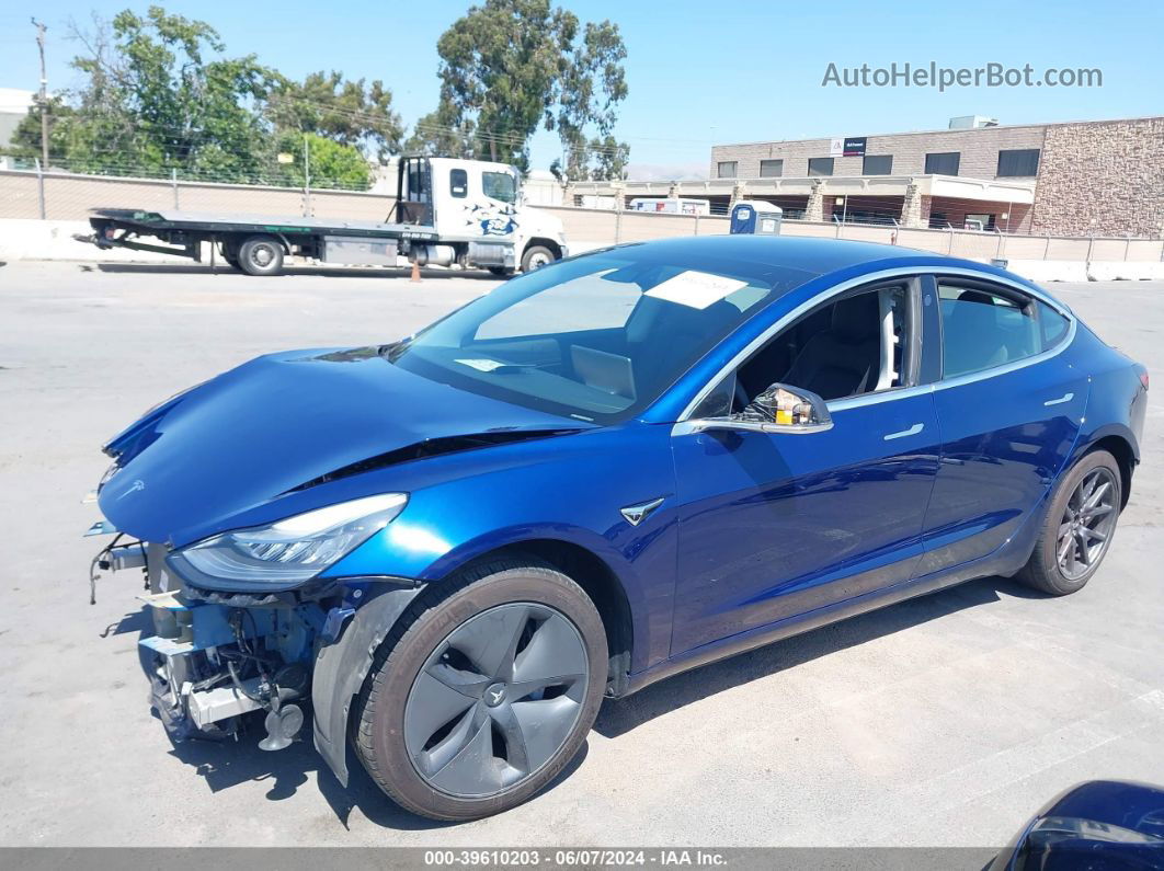 2020 Tesla Model 3 Standard Range Plus Rear-wheel Drive/standard Range Rear-wheel Drive Синий vin: 5YJ3E1EA5LF613369