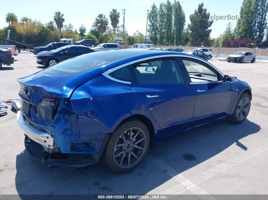 2020 Tesla Model 3 Standard Range Plus Rear-wheel Drive/standard Range Rear-wheel Drive Blue vin: 5YJ3E1EA5LF613369