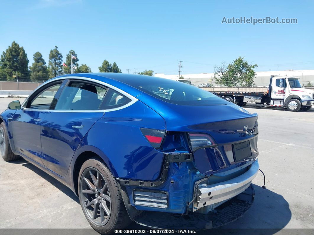 2020 Tesla Model 3 Standard Range Plus Rear-wheel Drive/standard Range Rear-wheel Drive Blue vin: 5YJ3E1EA5LF613369