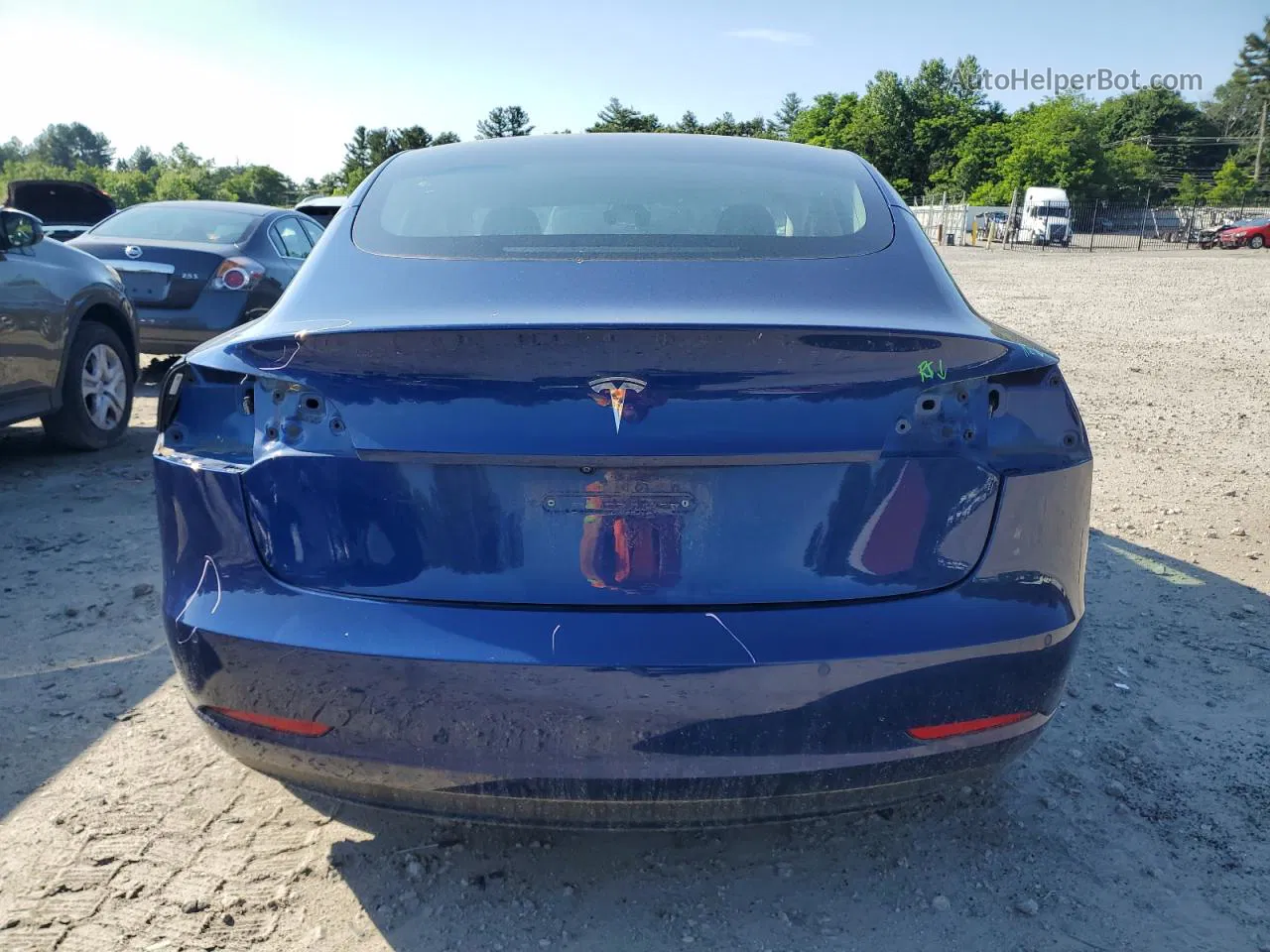 2020 Tesla Model 3  Blue vin: 5YJ3E1EA5LF631080