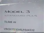 2020 Tesla Model 3 Standard Range Plus Rear-wheel Drive/standard Range Rear-wheel Drive Серый vin: 5YJ3E1EA5LF644332