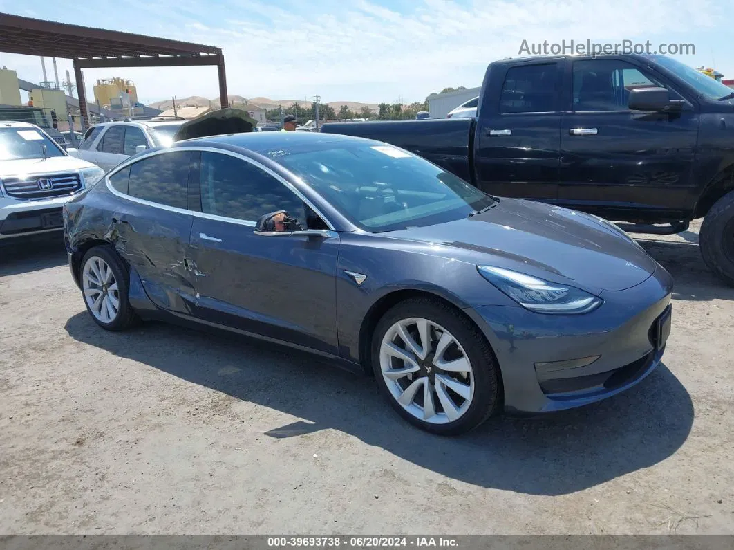 2020 Tesla Model 3 Standard Range Plus Rear-wheel Drive/standard Range Rear-wheel Drive Gray vin: 5YJ3E1EA5LF645738