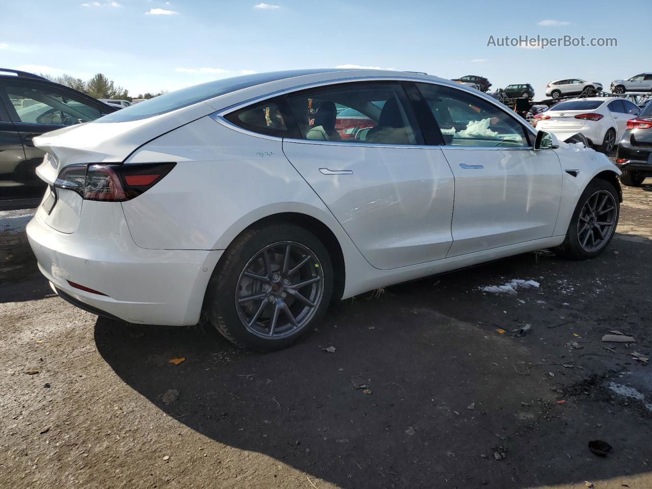 2020 Tesla Model 3  White vin: 5YJ3E1EA5LF659641