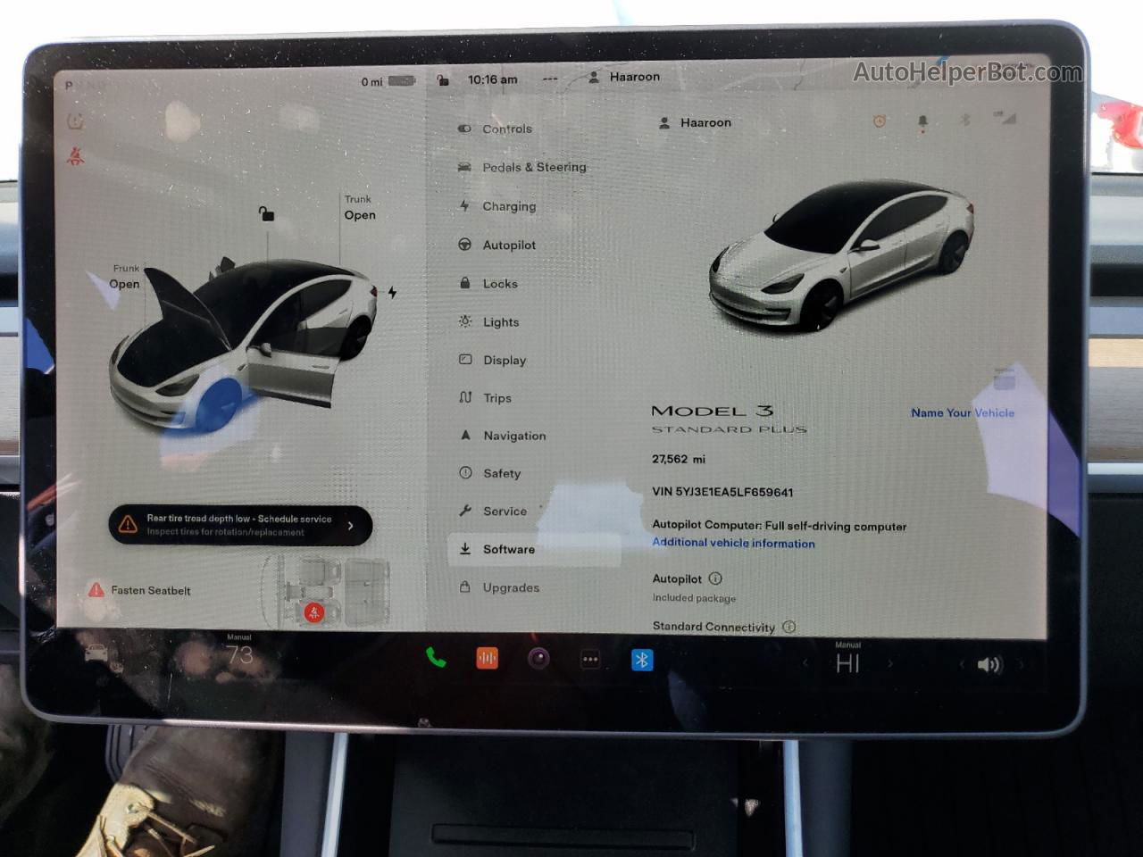 2020 Tesla Model 3  White vin: 5YJ3E1EA5LF659641