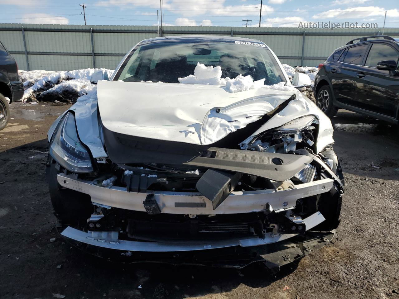 2020 Tesla Model 3  White vin: 5YJ3E1EA5LF659641