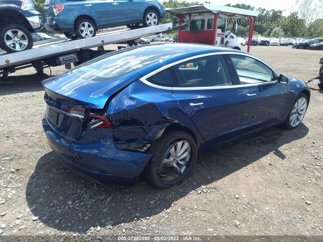 2020 Tesla Model 3 Standard Range Dark Blue vin: 5YJ3E1EA5LF737979