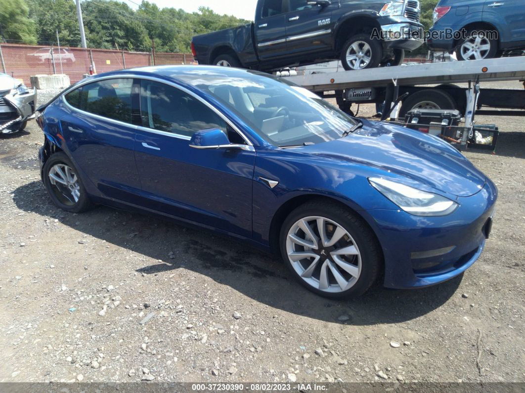 2020 Tesla Model 3 Standard Range Dark Blue vin: 5YJ3E1EA5LF737979