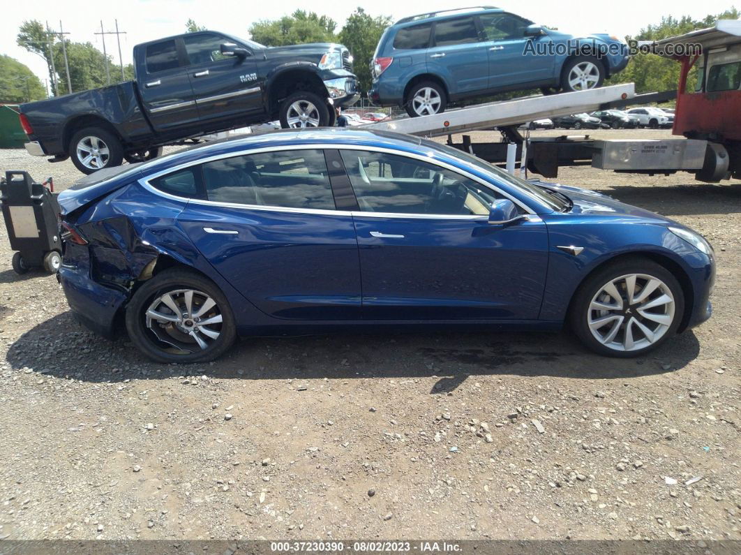 2020 Tesla Model 3 Standard Range Dark Blue vin: 5YJ3E1EA5LF737979