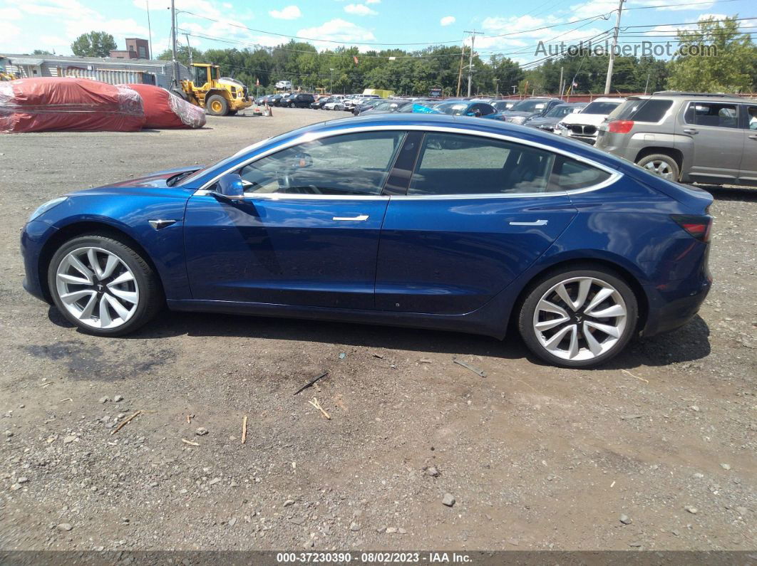 2020 Tesla Model 3 Standard Range Dark Blue vin: 5YJ3E1EA5LF737979