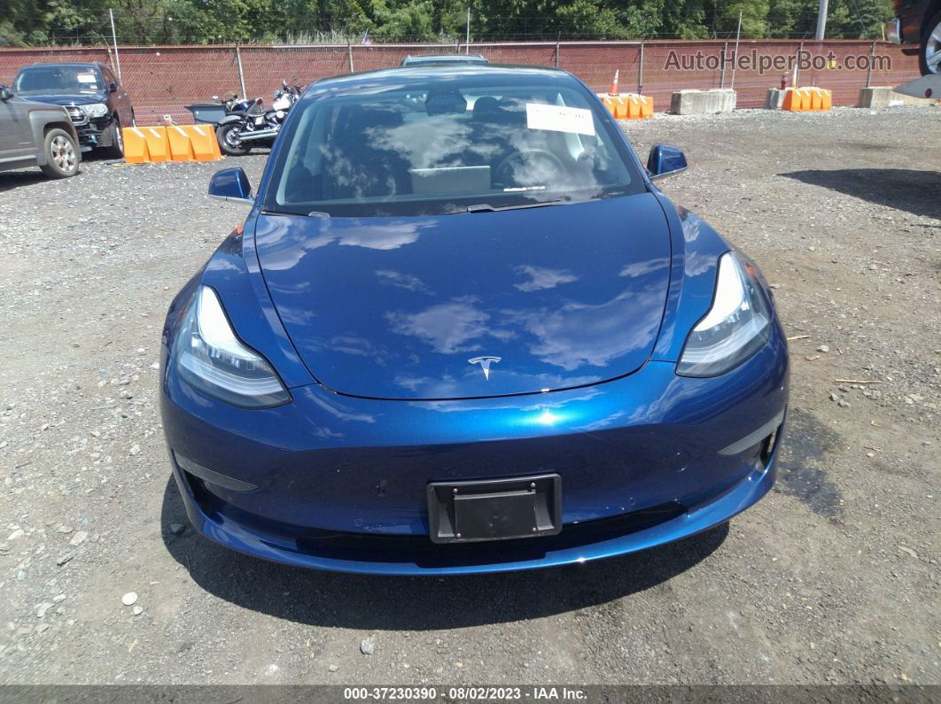 2020 Tesla Model 3 Standard Range Dark Blue vin: 5YJ3E1EA5LF737979