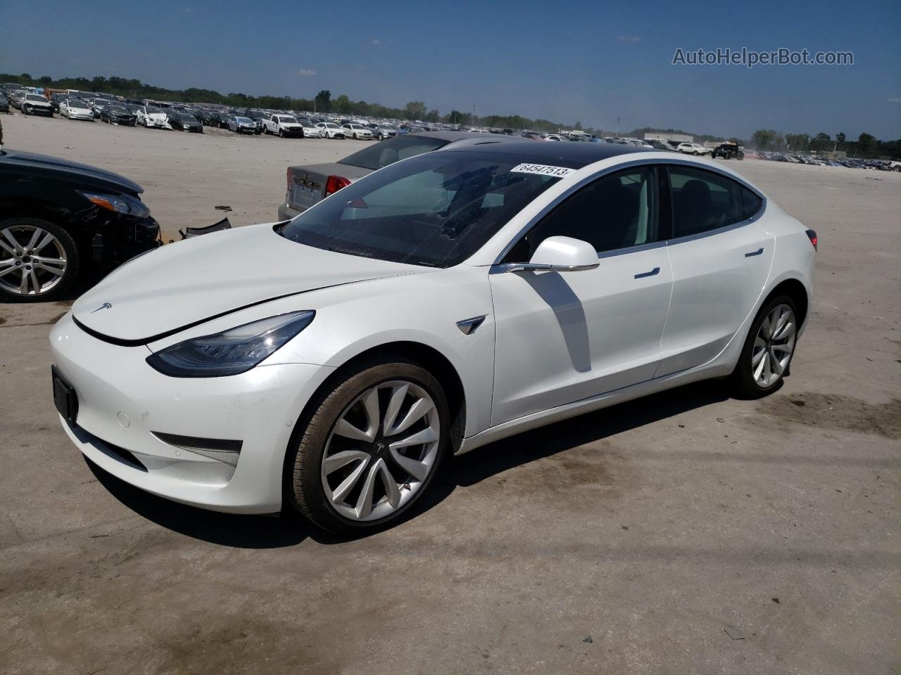 2020 Tesla Model 3  White vin: 5YJ3E1EA5LF740784