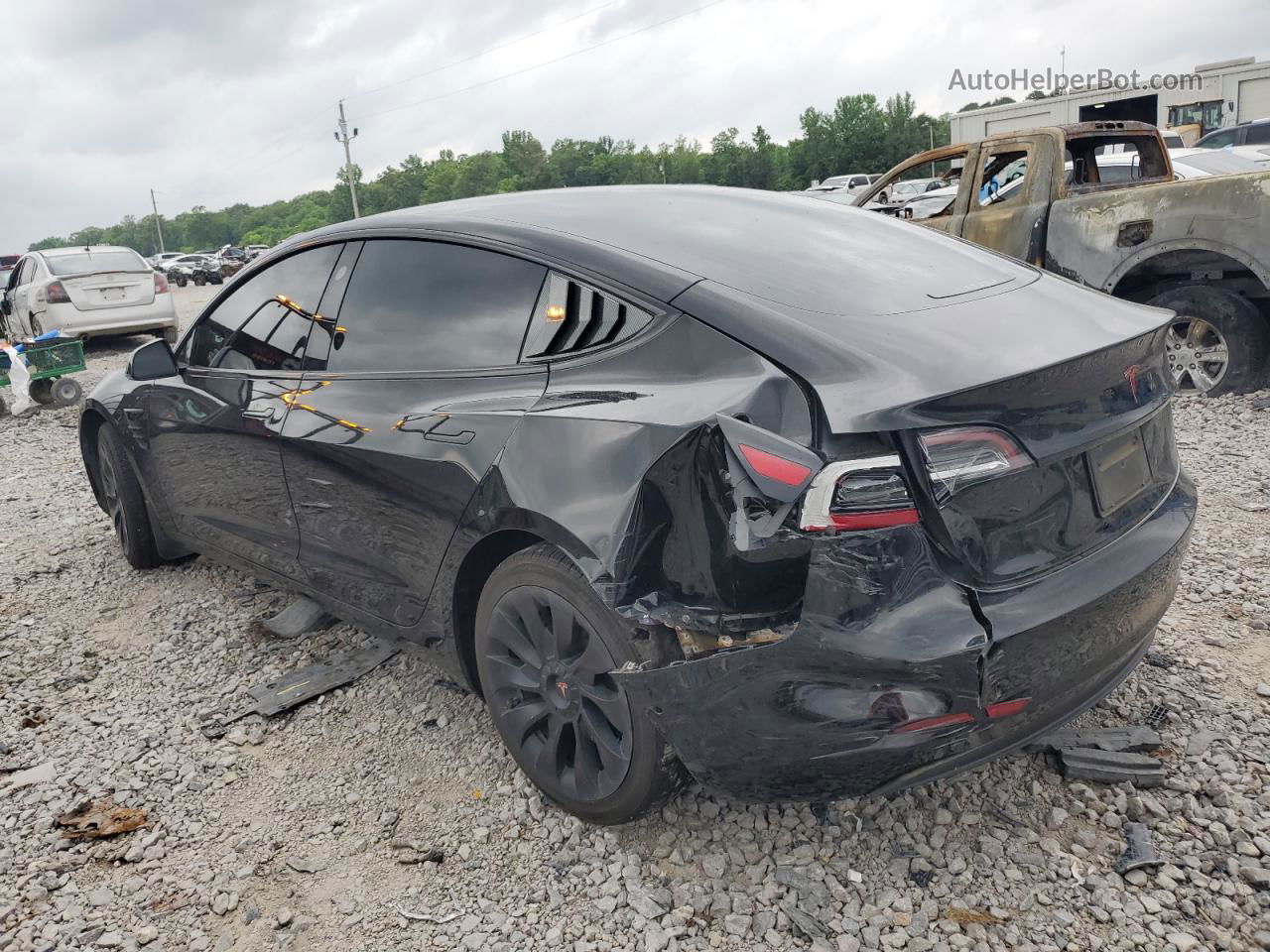 2020 Tesla Model 3  Black vin: 5YJ3E1EA5LF783909