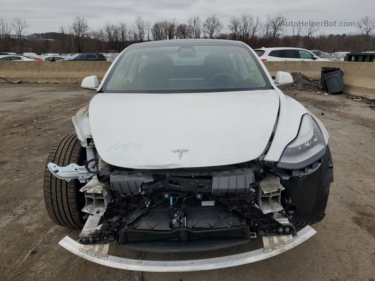 2020 Tesla Model 3  Белый vin: 5YJ3E1EA5LF792657