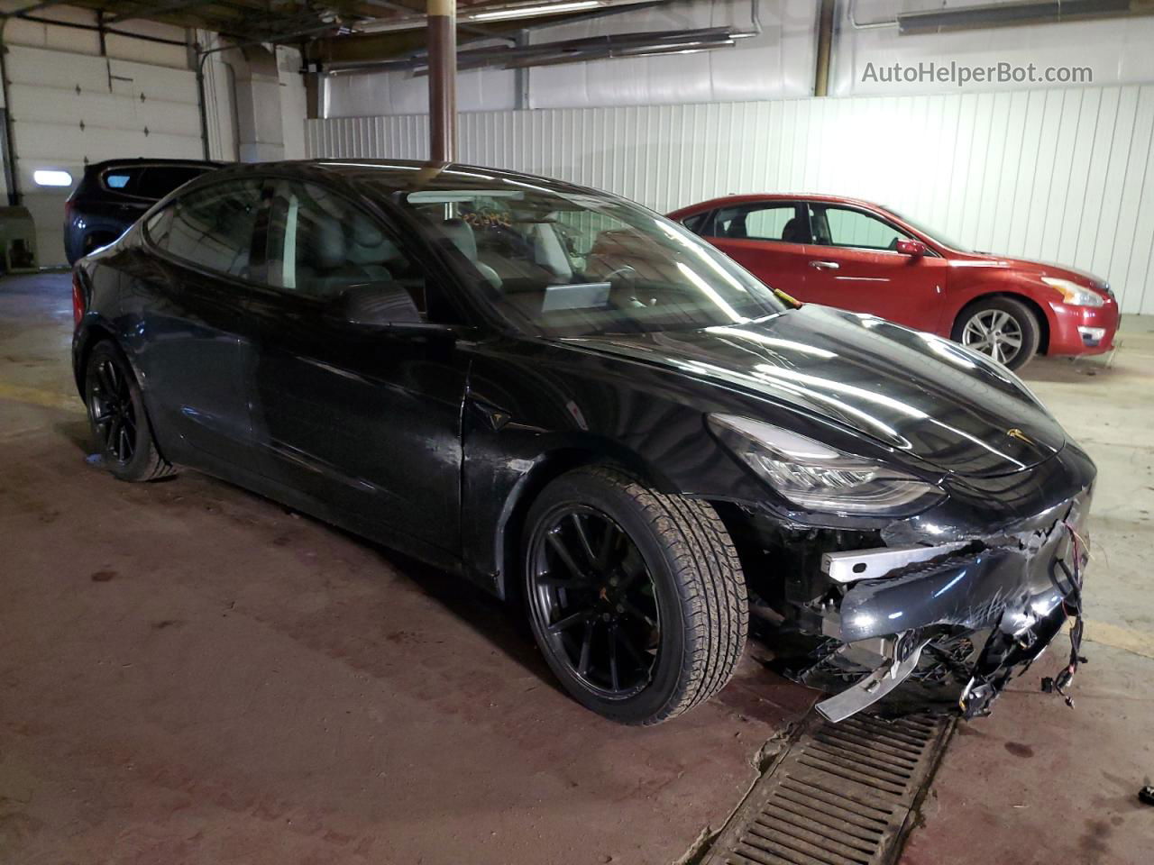 2020 Tesla Model 3  Black vin: 5YJ3E1EA5LF796658