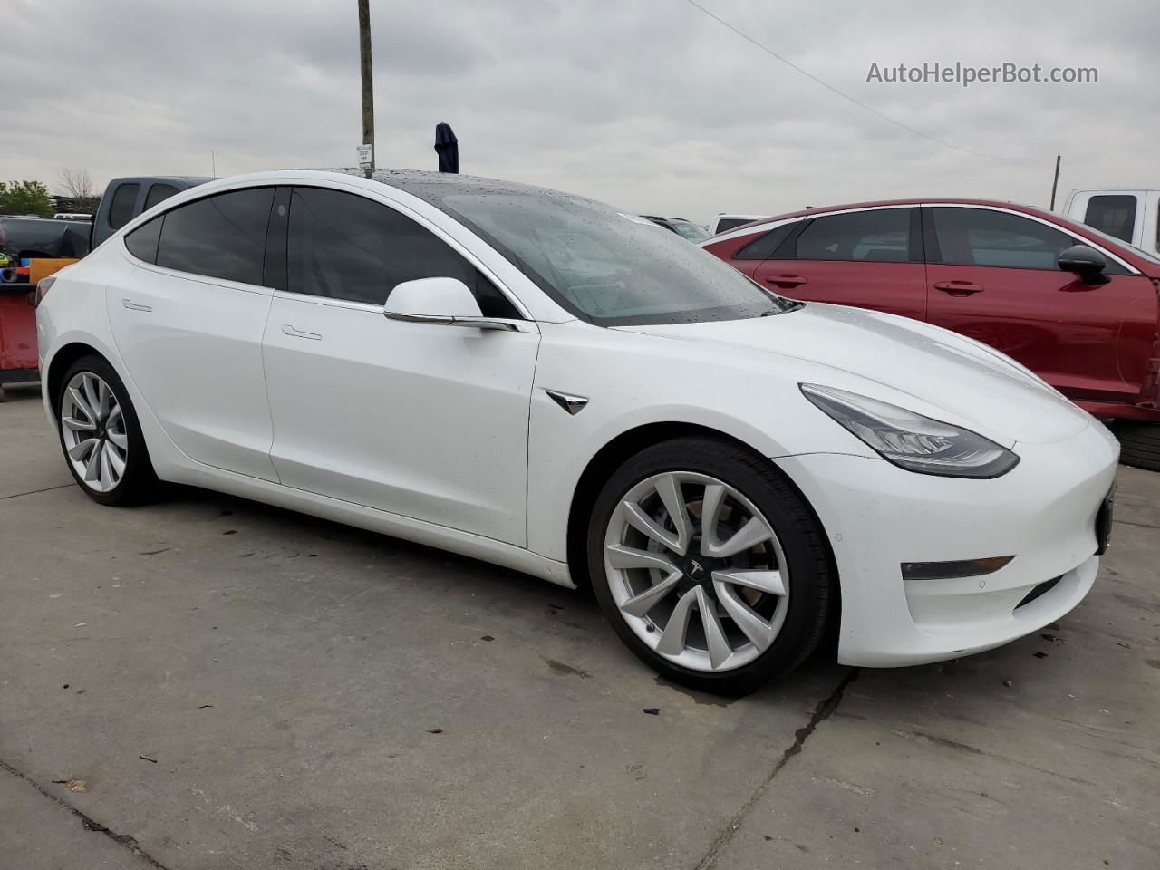 2020 Tesla Model 3  White vin: 5YJ3E1EA5LF797986