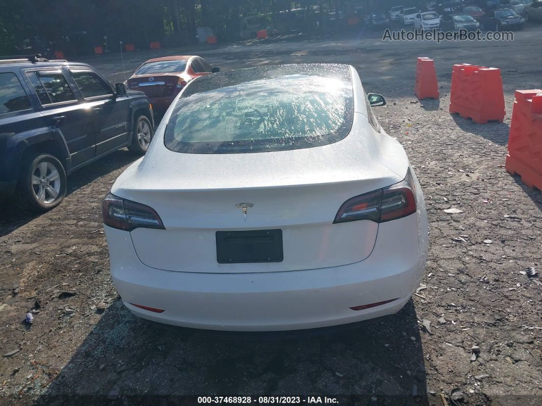 2021 Tesla Model 3 Standard Range Plus White vin: 5YJ3E1EA5MF018572