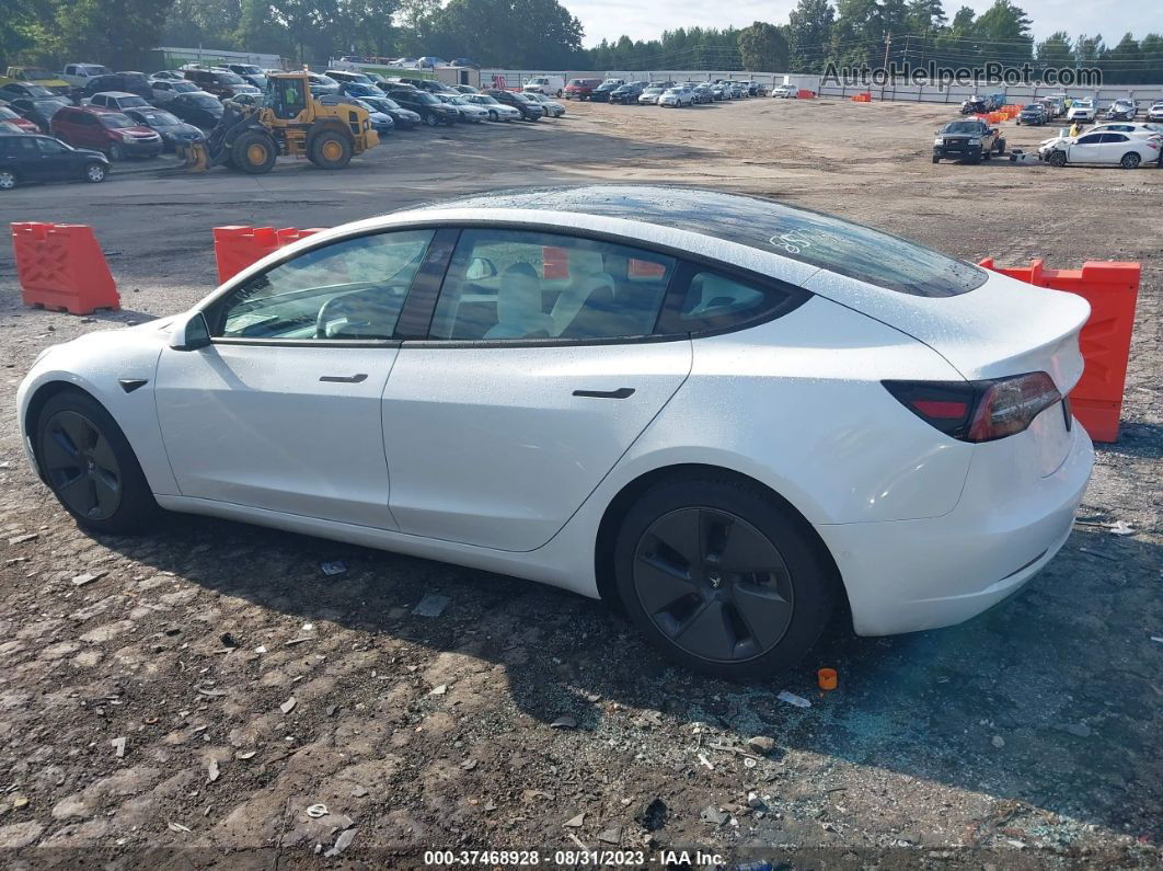 2021 Tesla Model 3 Standard Range Plus Белый vin: 5YJ3E1EA5MF018572