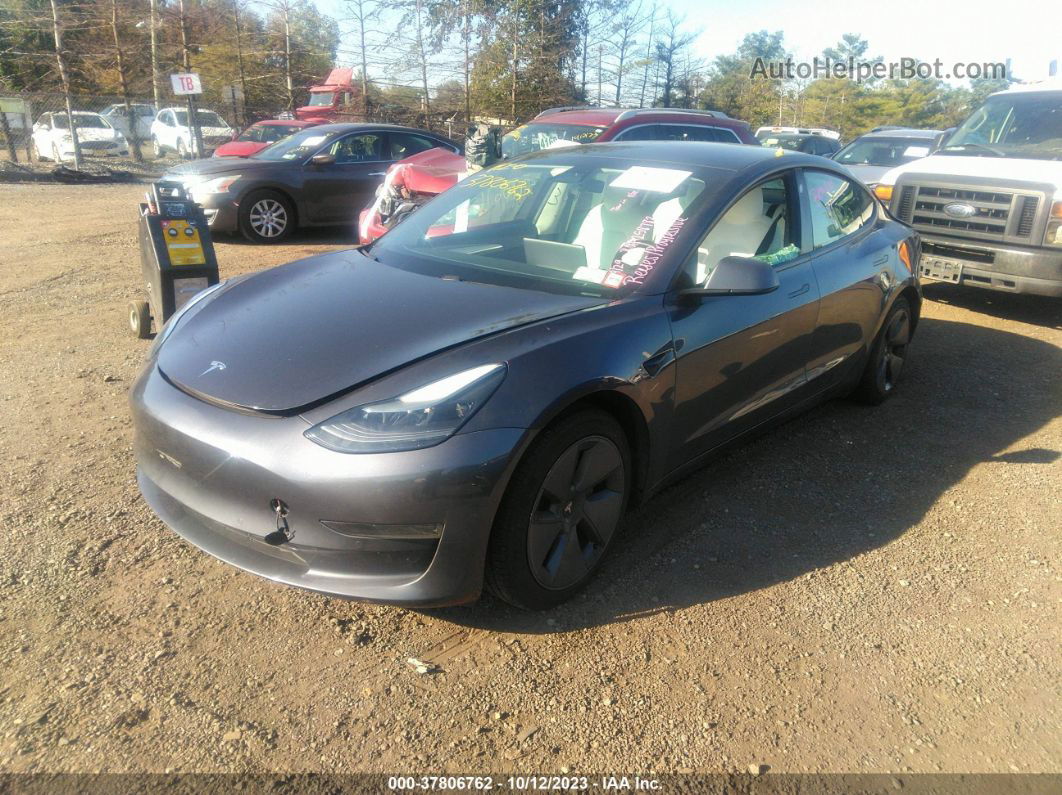 2021 Tesla Model 3 Standard Range Plus Rear-wheel Drive Gray vin: 5YJ3E1EA5MF019009