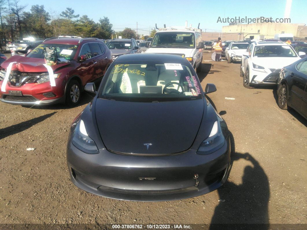 2021 Tesla Model 3 Standard Range Plus Rear-wheel Drive Gray vin: 5YJ3E1EA5MF019009