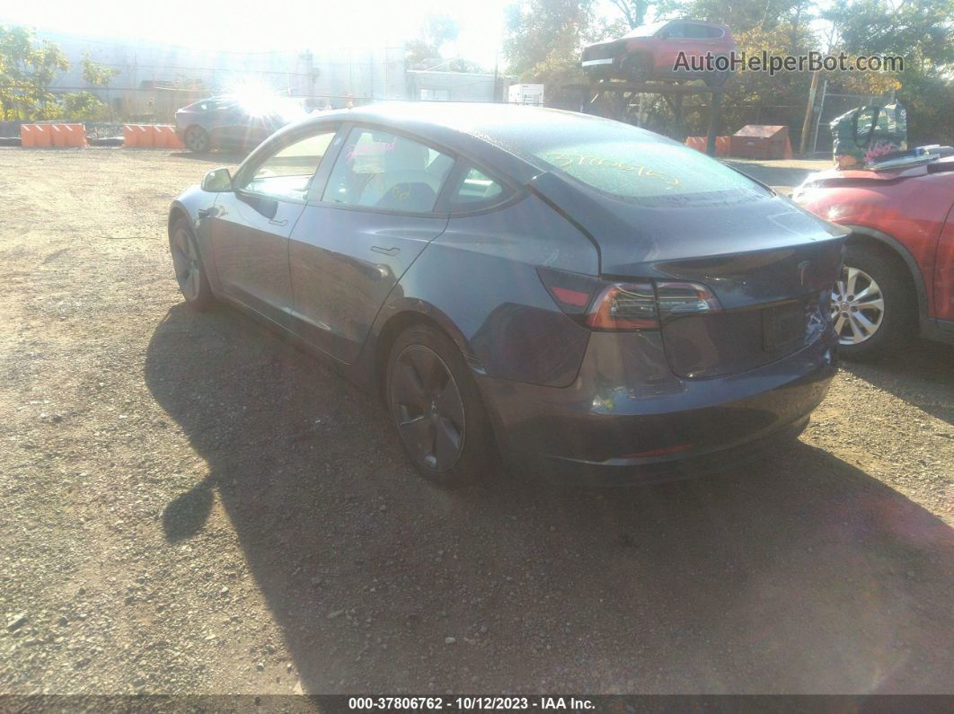 2021 Tesla Model 3 Standard Range Plus Rear-wheel Drive Gray vin: 5YJ3E1EA5MF019009