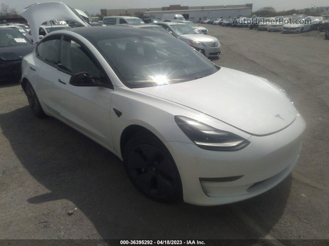 2021 Tesla Model 3 Standard Range Plus Белый vin: 5YJ3E1EA5MF081543