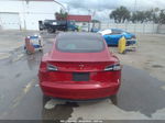 2021 Tesla Model 3 Standard Range Plus Red vin: 5YJ3E1EA5MF095927