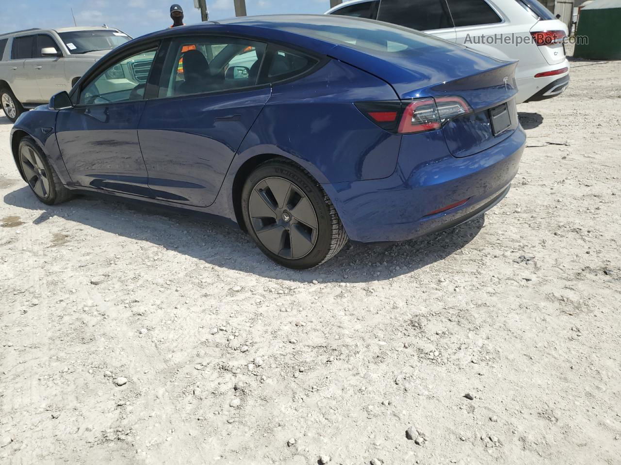 2021 Tesla Model 3  Blue vin: 5YJ3E1EA5MF919344