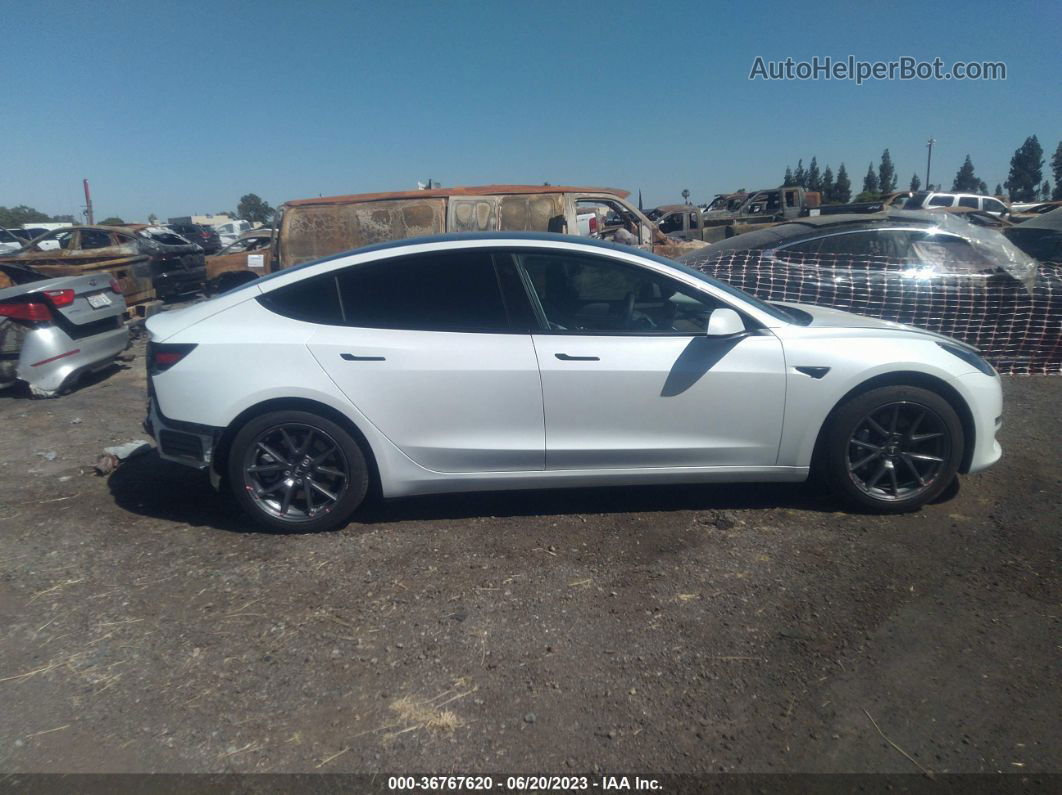 2021 Tesla Model 3 Standard Range Plus Rear-wheel Drive White vin: 5YJ3E1EA5MF922812