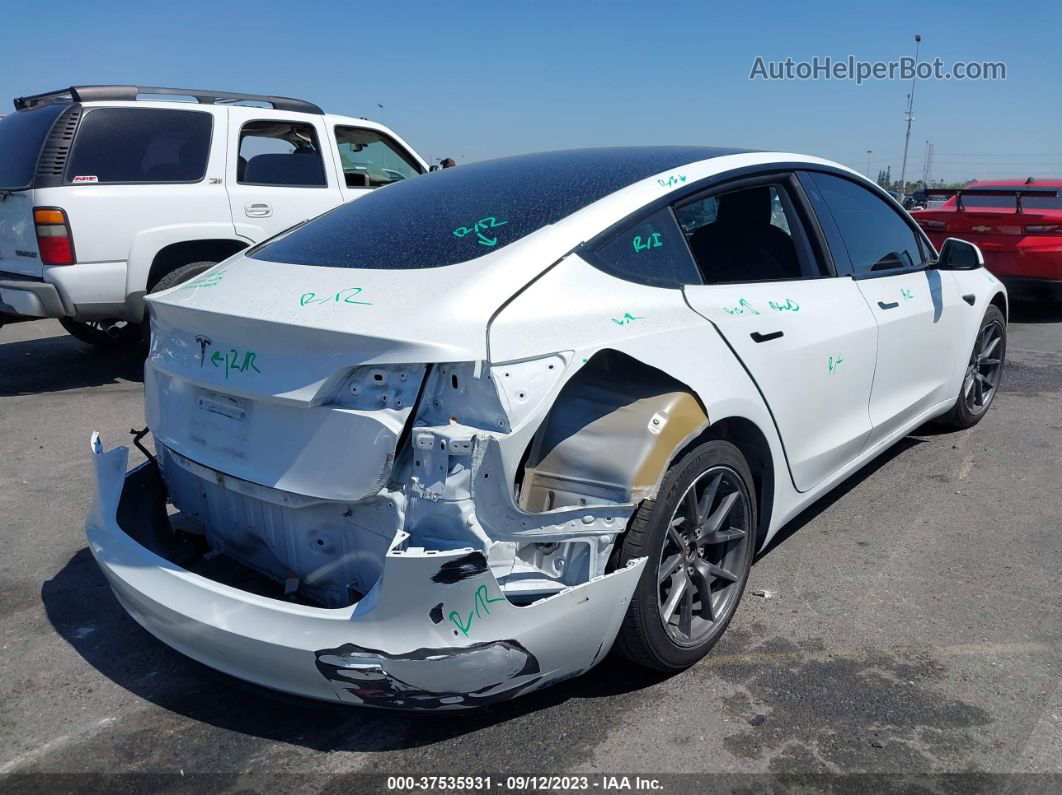 2021 Tesla Model 3 Standard Range Plus Rear-wheel Drive White vin: 5YJ3E1EA5MF940369