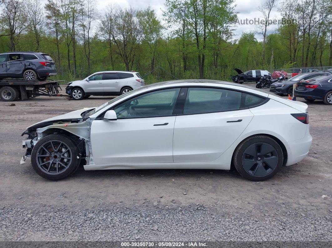 2021 Tesla Model 3 Standard Range Plus Rear-wheel Drive White vin: 5YJ3E1EA5MF987160