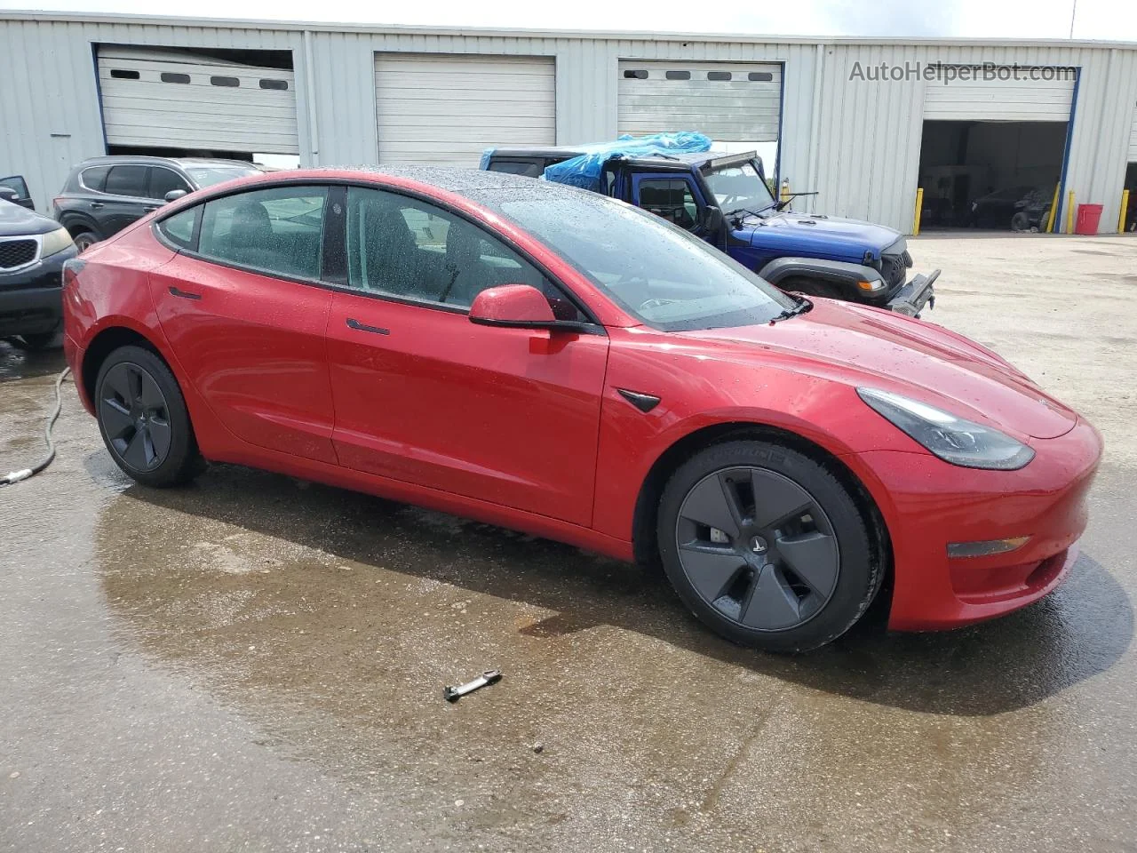 2021 Tesla Model 3  Красный vin: 5YJ3E1EA5MF988597