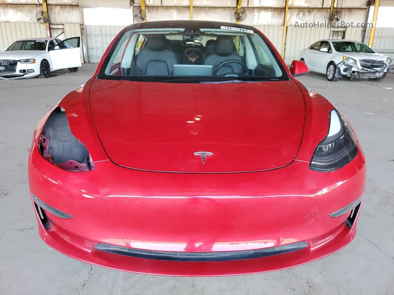 2022 Tesla Model 3  Red vin: 5YJ3E1EA5NF186312