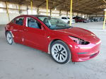 2022 Tesla Model 3  Red vin: 5YJ3E1EA5NF186312