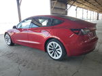 2022 Tesla Model 3  Red vin: 5YJ3E1EA5NF186312