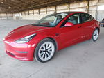 2022 Tesla Model 3  Red vin: 5YJ3E1EA5NF186312