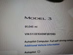 2022 Tesla Model 3  Gray vin: 5YJ3E1EA5NF287060