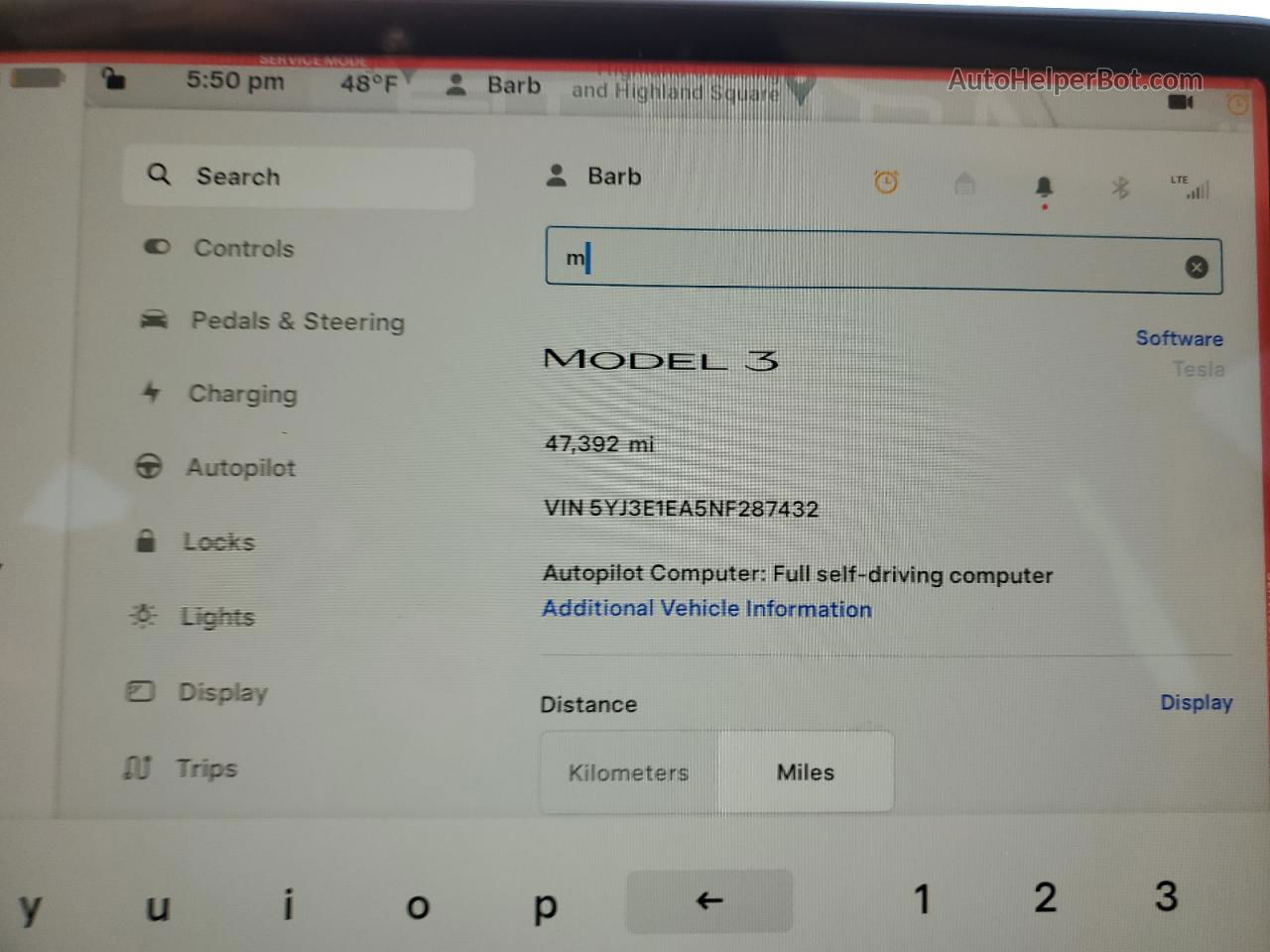 2022 Tesla Model 3  Red vin: 5YJ3E1EA5NF287432