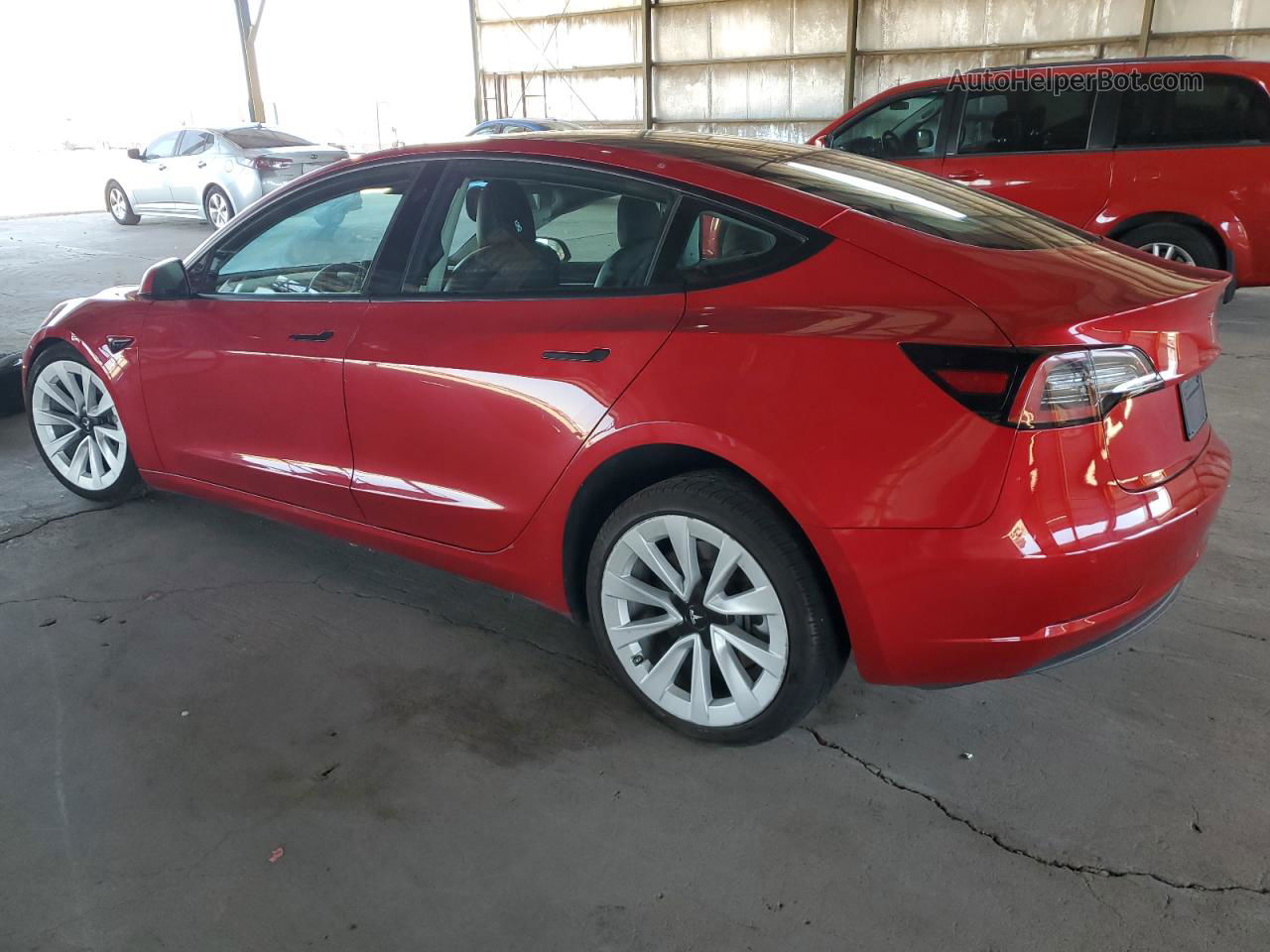 2022 Tesla Model 3  Red vin: 5YJ3E1EA5NF289164