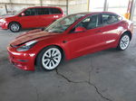 2022 Tesla Model 3  Red vin: 5YJ3E1EA5NF289164