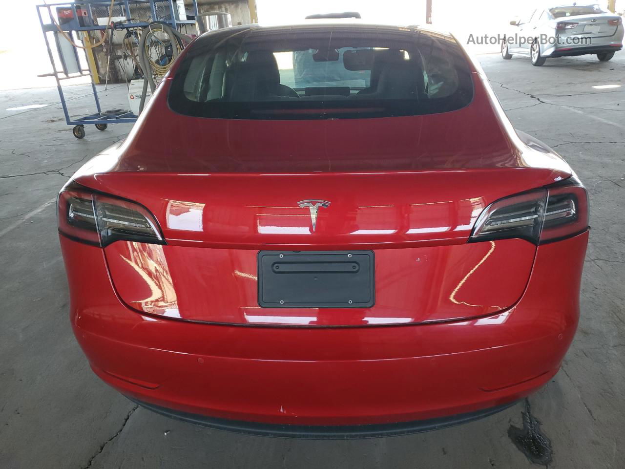 2022 Tesla Model 3  Red vin: 5YJ3E1EA5NF289164