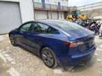 2022 Tesla Model 3  Blue vin: 5YJ3E1EA5NF369435