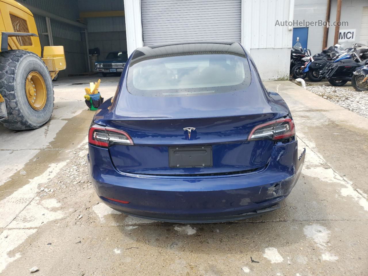 2022 Tesla Model 3  Blue vin: 5YJ3E1EA5NF369435