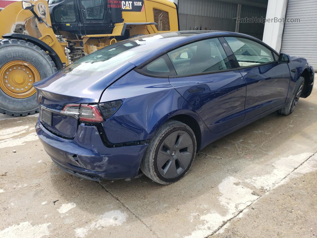 2022 Tesla Model 3  Blue vin: 5YJ3E1EA5NF369435