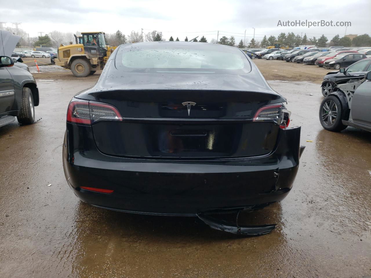 2022 Tesla Model 3  Черный vin: 5YJ3E1EA5NF372366